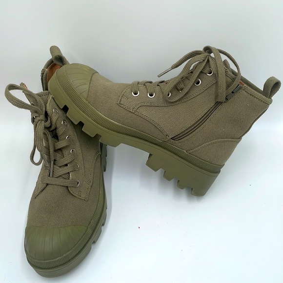 Universal Thread Green Combat/Chunky Boots - Picture 2 of 7